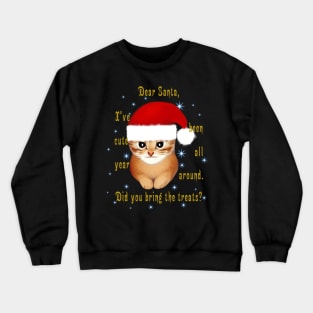 Ginger Tabby Cat's Open Letter to Santa Crewneck Sweatshirt